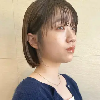 ショート カラー 🌱小顔ヘア/ボブ ミディアム/双葉🌱のヘアスタイル