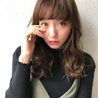 セミロング パーマ vicca所属・末永 穂奈美のヘアスタイル