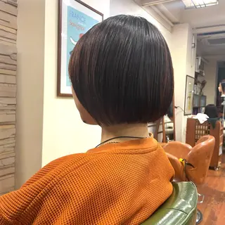 ショート 似合わせミニボブ マッシュ/渋谷/宍戸のヘアスタイル