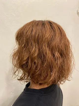 ミディアム カラー パーマ ヘアアレンジ stylist田口 祐歩のヘアスタイル