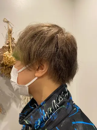 ショート カラー パーマ ヘアアレンジ メンズ メンズパーマの巨匠 鈴木純のヘアスタイル