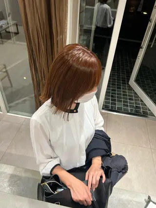 カラー 西田 杏璃のヘアスタイル