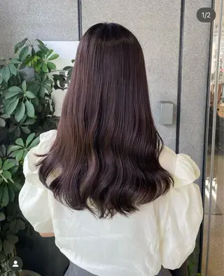 ロング 沖西 愛のヘアスタイル