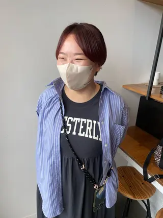 ショート カラー 髙橋奈緒子 ⭐︎newi京橋のヘアスタイル