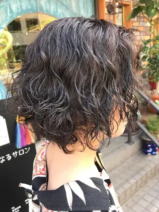 ショート カラー パーマ 💘カラー人気No. 1💘SAYAのヘアスタイル