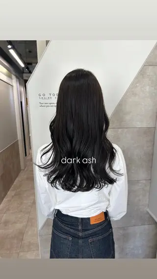ロング カラー GO TODAY SHAiRE SALON所属・SAKINO． ベージュカラーのヘアスタイル
