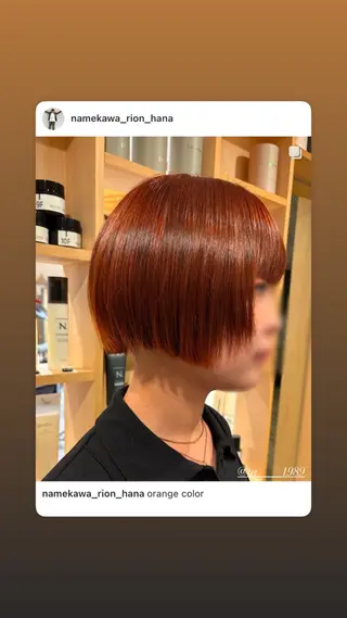 ショート カラー 滑川 吏音のヘアスタイル