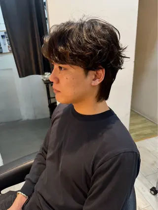 パーマ メンズ 縮毛矯正/カット/ 韓国ヘア/蛯原🍤のヘアスタイル