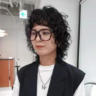 ミディアム パーマ ヘアアレンジ 🌐サトウ リョウ🌐のヘアスタイル