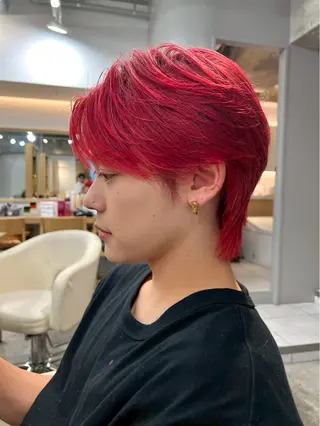 ショート カラー メンズ 福村 陸斗のヘアスタイル
