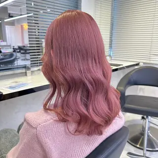 ミディアム 盛れる暖色🎀ガーリ ーヘア🎀きっかのヘアスタイル