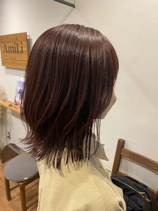 カラー china/ボブ/ ブリーチカラーのヘアスタイル