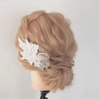 セミロング ヘアアレンジ ヘアセット/着付け 専門店☆Alludyのヘアスタイル