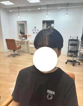 メンズ 金山/カットモデ ル伊藤菜々夏のヘアスタイル