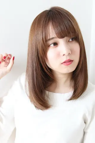 ミディアム 抜毛 薄毛 白髪 頭皮改善　柳沢慶のヘアスタイル
