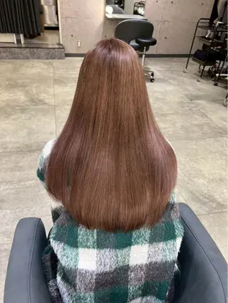 ロング ブリーチ、髪質改善 Noe心斎橋店のヘアスタイル