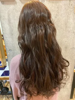 セミロング カラー ヘアアレンジ ❤️カラー得意 🧡松浦睦樹❤️のヘアスタイル