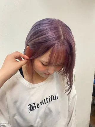 ミディアム カラー Haruka髪質改善 ヘアセット♡のヘアスタイル