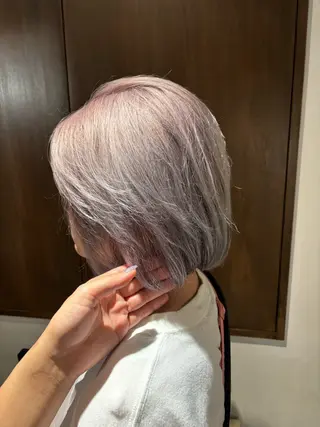ショート イージーパーマ募集 平口はのんのヘアスタイル
