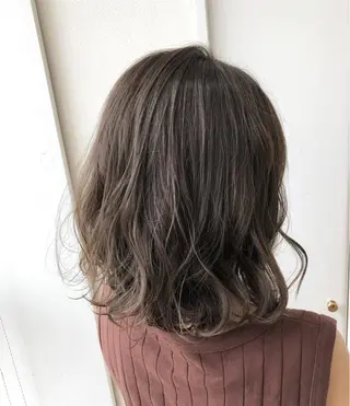 ショート カラー ヘアアレンジ Le/a谷町 野上幹太のヘアスタイル