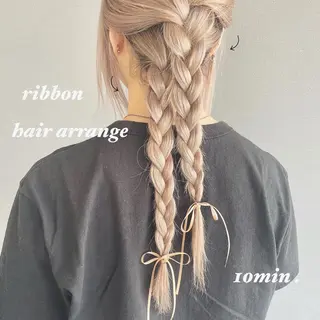 ロング ヘアアレンジ kitin 吉祥寺 山岸花のヘアスタイル