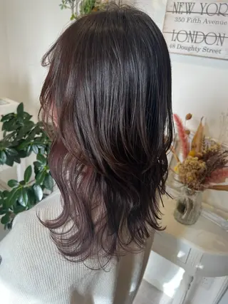 ミディアム 井上 美春のヘアスタイル