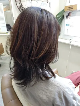 セミロング カラー Aulii by illu hair/アウリイ バイイルヘアー所属・ミヤザキ マサユキのヘアスタイル