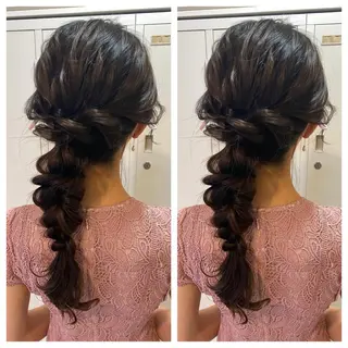 ヘアアレンジ 顔まわり‎🤍小顔 カット🤍みさきのヘアスタイル