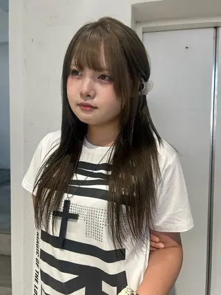 ロング カラー 🌟暖色系ハイトーン 🌟AIのヘアスタイル