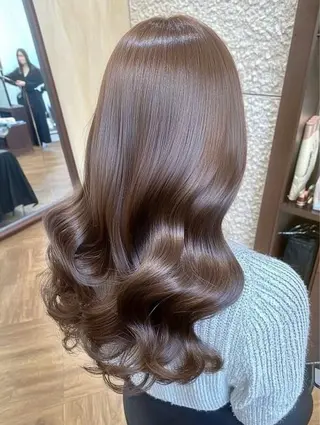 ロング 野澤 杏のヘアスタイル