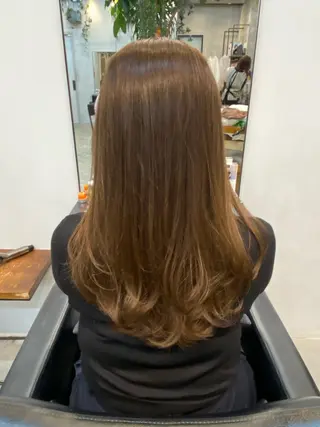 ロング yamashita moekaのヘアスタイル