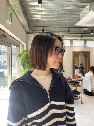 ショート カラー 🩵ボブ/レイヤー /髪質改善🩵のヘアスタイル