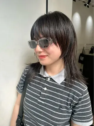 セミロング カラー レイヤーカット/艶髪 ✨💭KIRARIのヘアスタイル