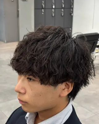 パーマ メンズ 波巻き/縦落ち /こーへいのヘアスタイル