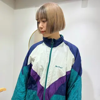 ショート カラー ハイトーン/心斎橋/ honomiのヘアスタイル