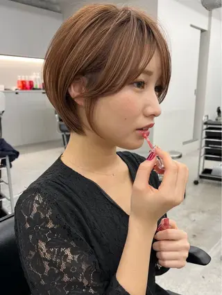 ショート カラー ハイライトNo.1☆ ゆうのヘアスタイル