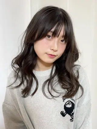 セミロング 園田 渉 ◤SHIKIO◢のヘアスタイル