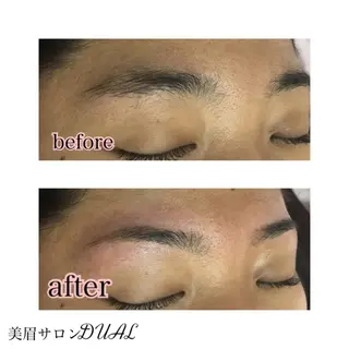 ショート ミディアム セミロング ロング カラー パーマ ヘアアレンジ ネイル マツエク・マツパ 眉毛サロン DUAL 恵比寿の眉毛・アイブロウイメージ