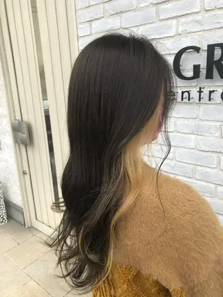 ロング カラー 福岡 舞のヘアスタイル