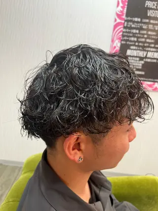 パーマ メンズ hairLOOP所属・西院LOOP sayakaのヘアスタイル