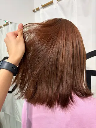 ミディアム カラー 亜海 /縮毛矯正のヘアスタイル