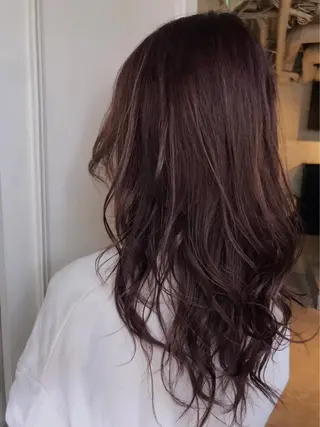 ロング カラー ヘアアレンジ 🤎艶髪×透明感🤎 【𝙔𝙐𝙕𝙐】のヘアスタイル