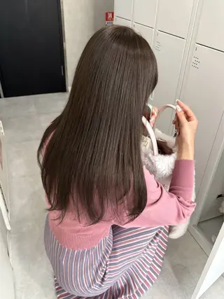 ロング カラー 色落ちまで可愛く✨ モテカラー別所好葉のヘアスタイル