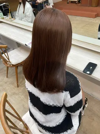 セミロング ショート/レイヤー カット/ミサキ💐のヘアスタイル