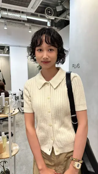 ショート 💫パーマモデル募集 河野瑠太のヘアスタイル