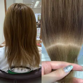 ミディアム 農添 杏のヘアスタイル