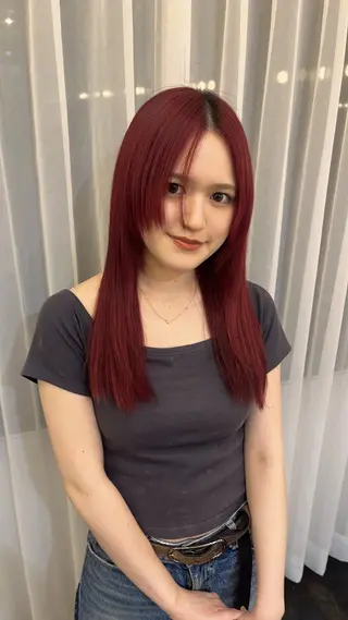セミロング カラー 和野 美咲のヘアスタイル
