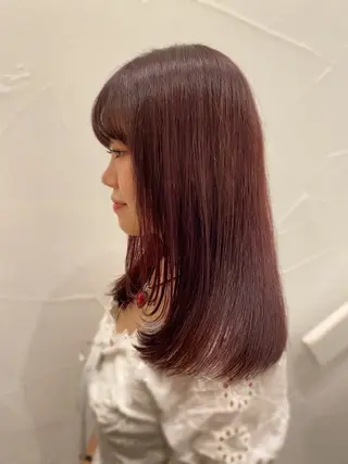 セミロング カラー Ash中目黒店 榊間茜のヘアスタイル