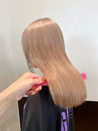 カラー nehus nagaoka所属・🖤複雑履歴ブリーチ Mizuki 🖤のヘアスタイル