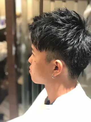 ショート メンズ キッズ ゼロスバーバーショップ所属・パーマ特化 三浦楓雅のヘアスタイル